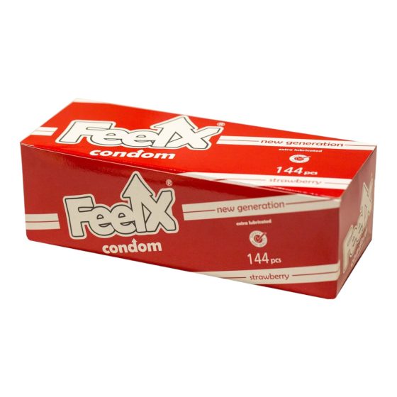 Strawberry Condoms - FeelX (144pcs)