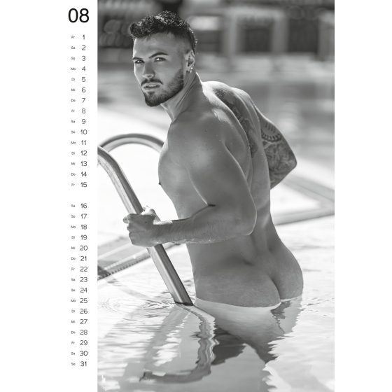 Nude Men's Calendar - 2025 (1pc)