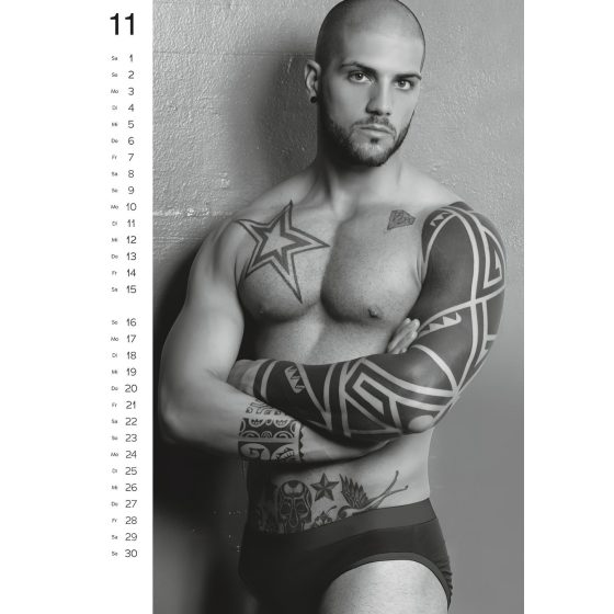 Nude Male Calendar - 2025 (10 pcs)