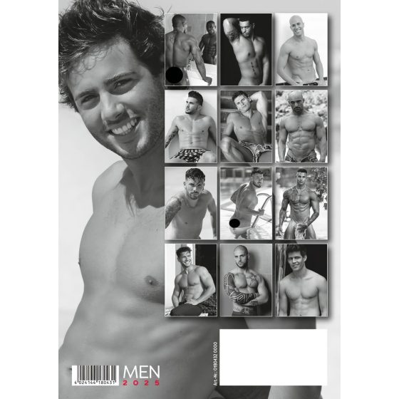 Nude Male Calendar - 2025 (10 pcs)