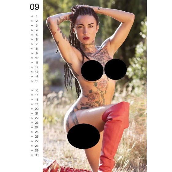 Tattoo Women Calendar 2025 (10 pcs)