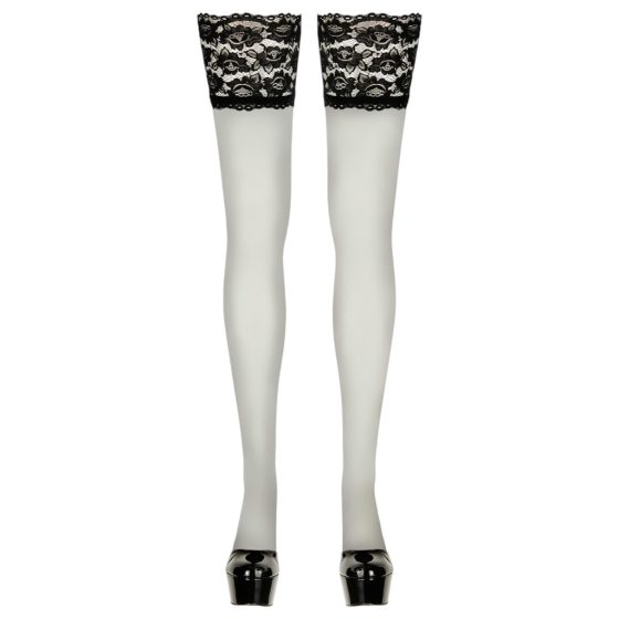 Cottelli - Wide Lace Thigh Highs