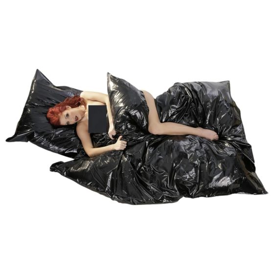 Shiny Duvet Cover - Black (135 x 200cm)