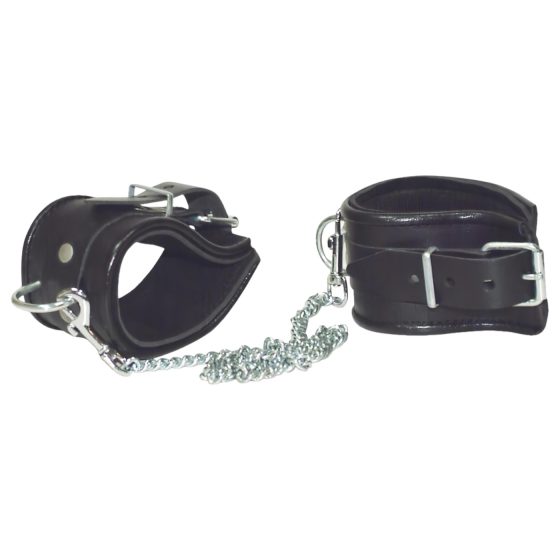 ZADO - leather ankle cuffs (black)