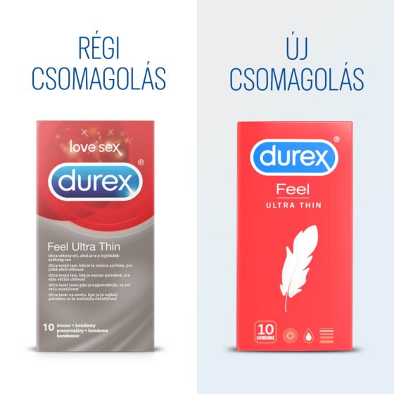 Durex Feel Ultra Thin - Ultra Realistic Condoms (10pcs)