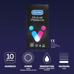 Durex Mutual Pleasure - Delay Condom (10 pcs)