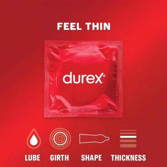 Durex Feel Thin - Real Feel Condoms (3 pcs)