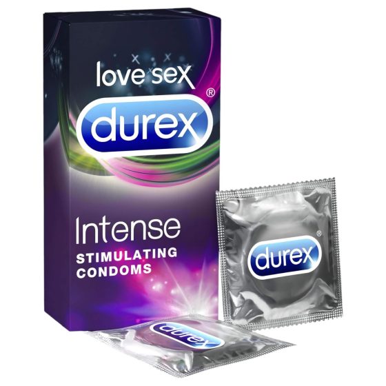 Durex Intense - ribbed and dotted condoms (10 pcs)