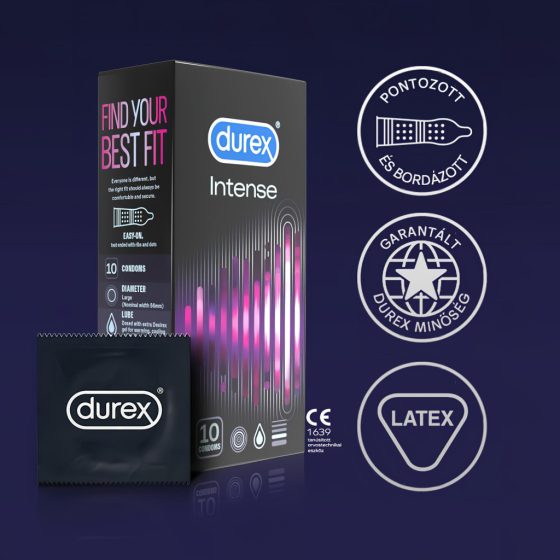 Durex Intense - Ribbed and Dotted Condom (10 pcs)