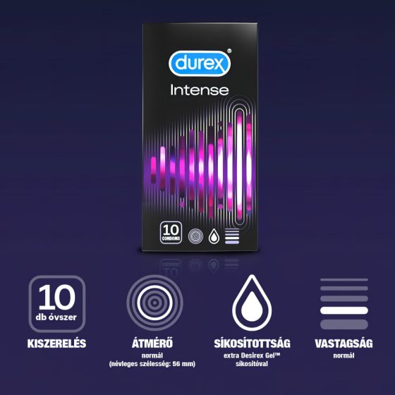 Durex Intense - Ribbed and Dotted Condom (10 pcs)