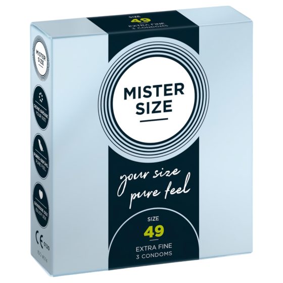 Mr. Size Slim Condoms - 49mm (3 Pack)