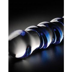 Icicles No. 5 - Spiral Glass Dildo (Transparent-Blue)