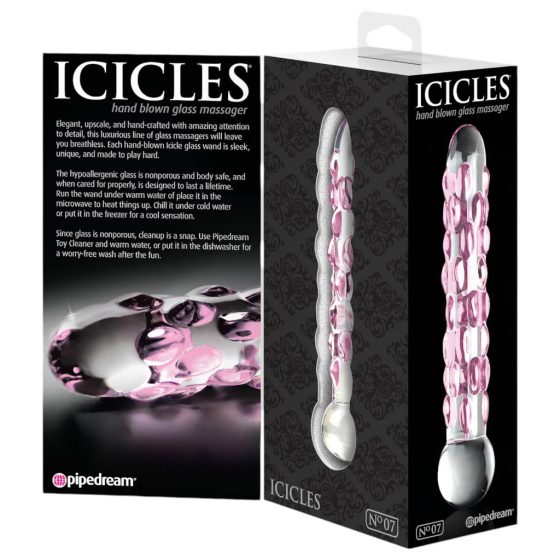 Icicles No. 7 - Glass Bead Dildo