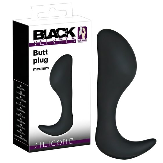 Black Velvet Hook - Anal Plug (Black)