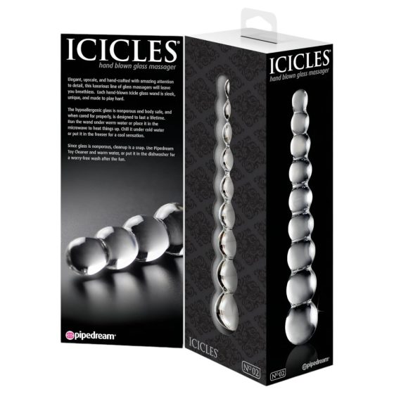 Iciles No. 2 - Glass Dildo (Clear)