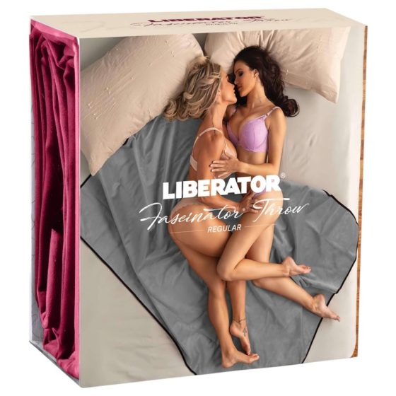 Liberator Fascinator Throw - Microfiber Sex Blanket (Red)