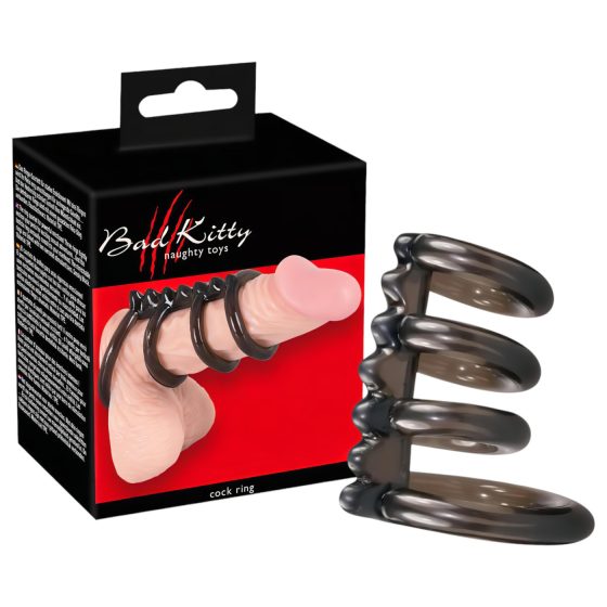 Bad Kitty - Spiked Quadruple Penis Ring