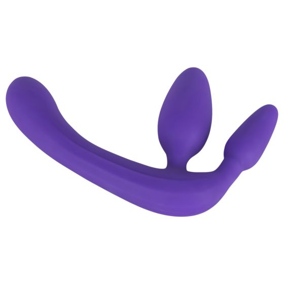 Triple Strapless Strap-On Dildo (Purple)