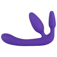 Triple Strapless Strap-On Dildo (Purple)