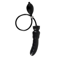 Inflatable Latex Dildo (Black)