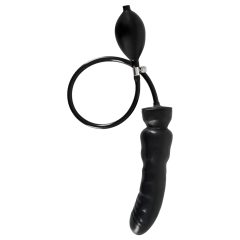 Inflatable Latex Dildo (Black)