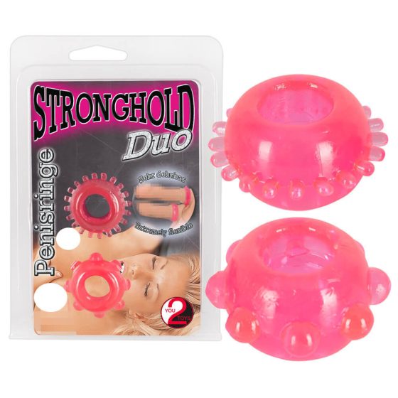 You2Toys - Jelly Penis Rings Duo - Pink