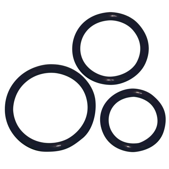 You2Toys - Silicone Cock Ring Trio - Black