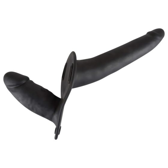 You2Toys - Silicone Strap-On Dildo Duo (Black)