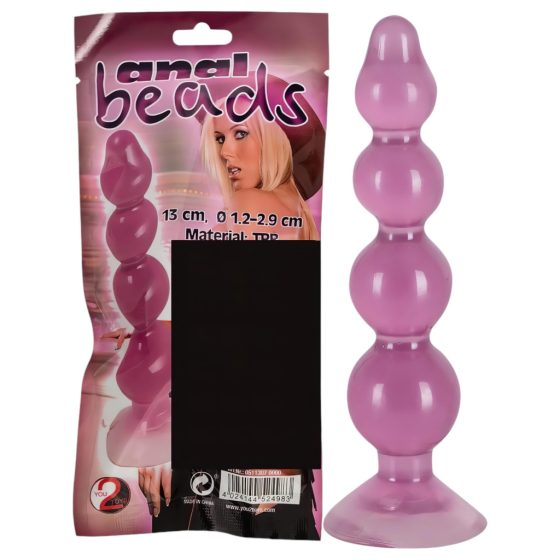 You2Toys - Suction Cup Anal Beads (Purple)