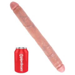 King Cock Dual Large Dildo (16 inches) - Natural