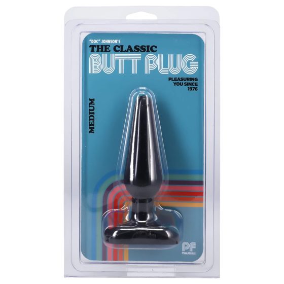 Doc Johnson Anal Plug - Classic, Medium (Black)