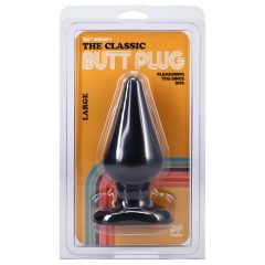 Doc Johnson Black Anal Plug - Classic, Large - (14.5cm)