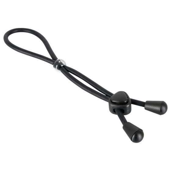 Bad Kitty - silicone testicle and penis strap (black)