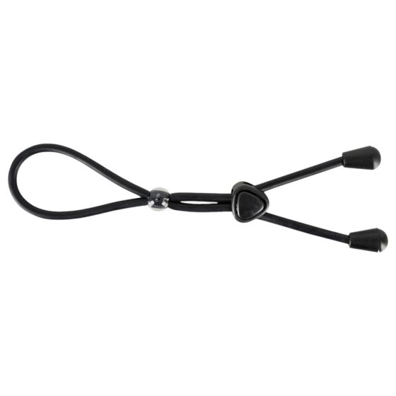 Bad Kitty - silicone testicle and penis strap (black)