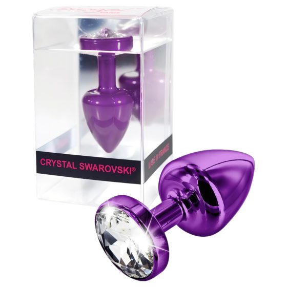 Diogol Anni - White Stone Anal Plug - Purple (2.5cm)