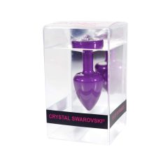 Diogol Anni - White Stone Anal Plug - Purple (2.5cm)