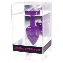 DIOGOL Anni - White Gem Anal Plug - Purple (2.5cm)