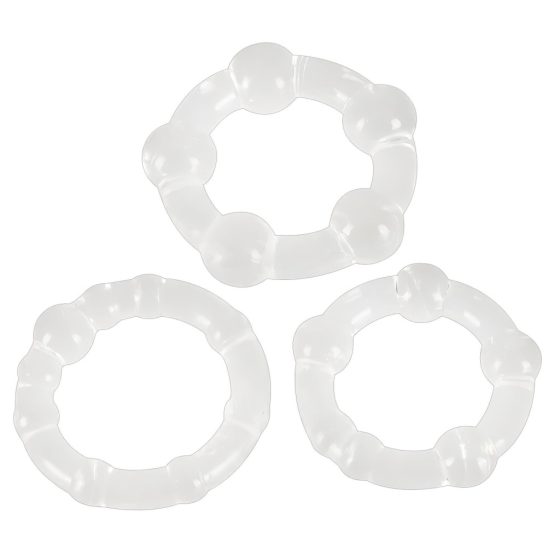 You2Toys - Be Hard! Penis Ring Set - Transparent (3pcs)