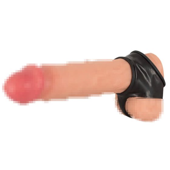 You2Toys - Latex Penis and Scrotum Sleeve - Black