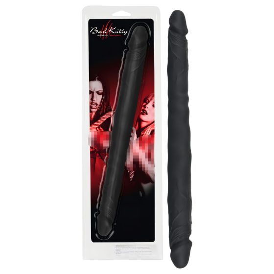 Bad Kitty - silicone double dildo (black)