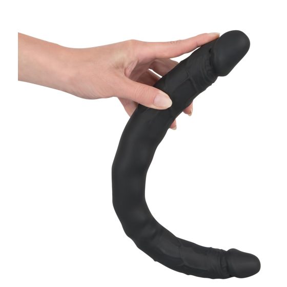 Bad Kitty - Silicone Double Dildo (Black)