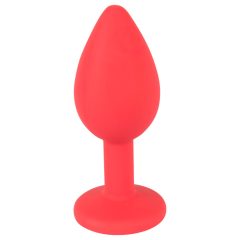 Colorful JOY - Silicone Anal Plug - Small (Red)