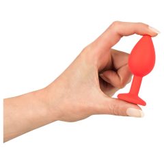 Colorful JOY - Silicone Anal Plug - Small (Red)