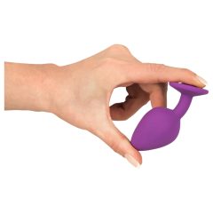 Colorful JOY - silicone anal plug - medium (purple)