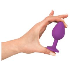 Colorful JOY - silicone anal plug - medium (purple)