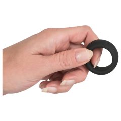 Black Velvet - Thick-Walled Cock Ring (2.6cm) - Black