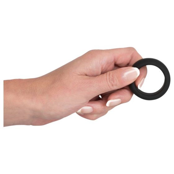 Black Velvet - Thick-Walled Penis Ring (3.2 cm) - Black