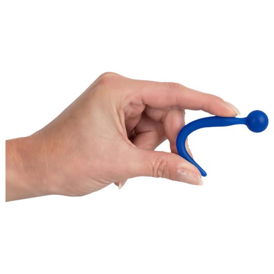 Silicone Urethral Dilator with Sperm Stopper - Ball-shaped Dildo (Blue)