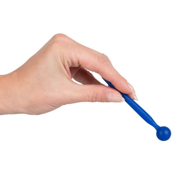 Silicone Urethral Dilator with Sperm Stopper - Ball-shaped Dildo (Blue)