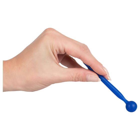 Silicone Urethral Dilator with Sperm Stopper - Ball-shaped Dildo (Blue)